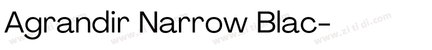 Agrandir Narrow Blac字体转换